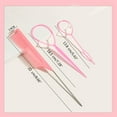 thumbnail image 3 of 3Pcs/Set French Braiding Tool Loop Make Elastic Hair Bands Remover Cutter Tail Comb Hair Styling Tools, 3 of 9