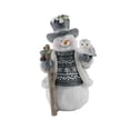 thumbnail image 4 of Decoración navideña de muñeco de nieve, estatua de mesa navideña, muñeca coleccionable, linda resina con búho, 4 of 9
