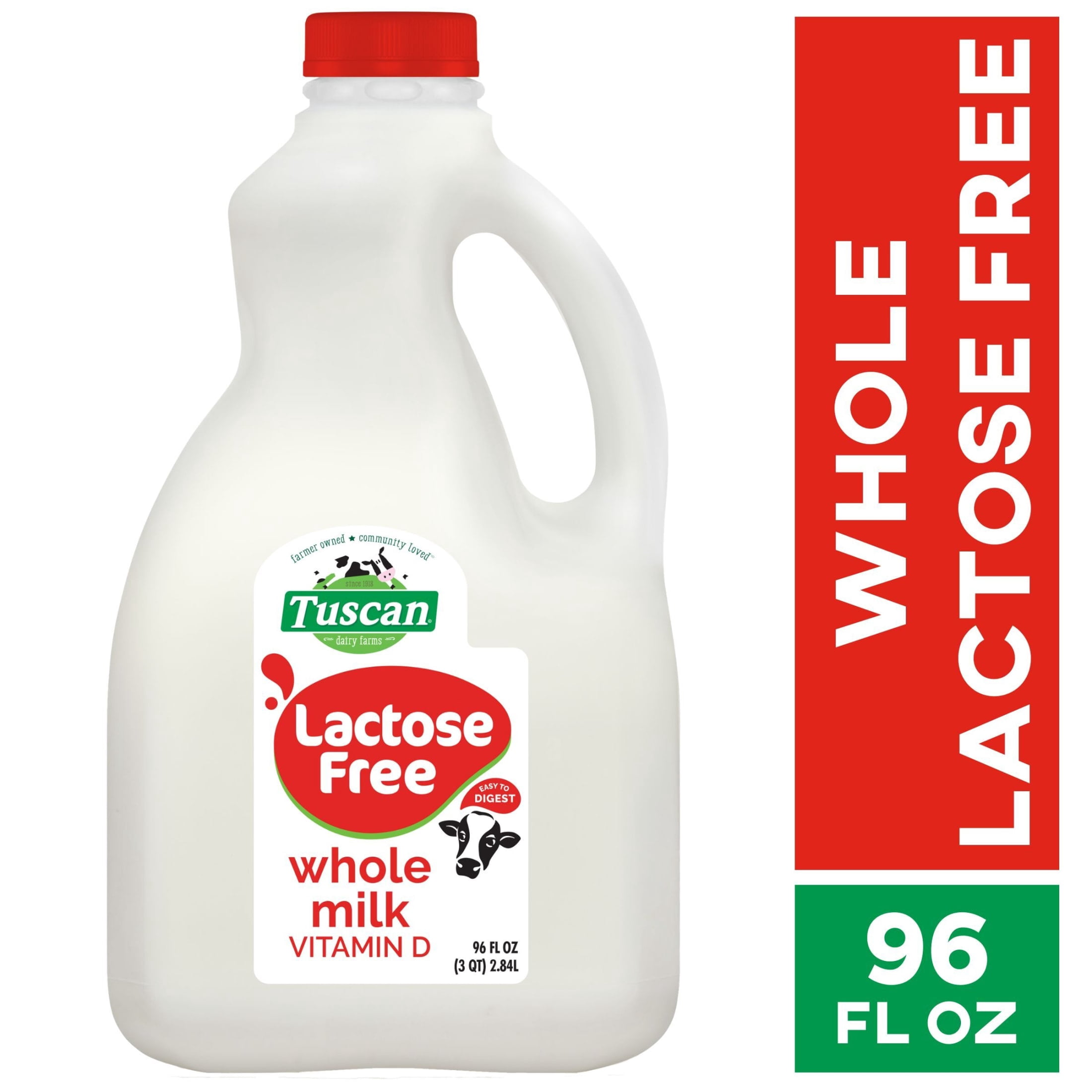 Tuscan Dairy Farms Lactose Free Whole Milk 96 Fl Oz Carafe