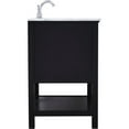 thumbnail image 5 of Elegant Decor Metropolis 30" Single Marble Top Bathroom Vanity in Black, 5 of 14