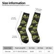 thumbnail image 2 of Susaid Light Green Excavator Print Men's Moisture Wicking Cushioned Crew Work Boot Socks Suitable for Size 36-45, 2 of 6