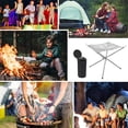 thumbnail image 4 of Guardoinrt Support de Feu de Camp Pliant Barbecue Support de Feu en Acier Inoxydable pour Camping Extérieur Support de Feu de Camp Détachable, 4 of 6