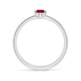 thumbnail image 2 of ANGARA Natural Classic Solitaire Oval Ruby Promise Ring in 925 Sterling Silver for Women (Size-6x4mm) | July Birthstone, Birthday, Anniversary, Jewelry Gift for Women | Natural Ruby Ring, 2 of 11