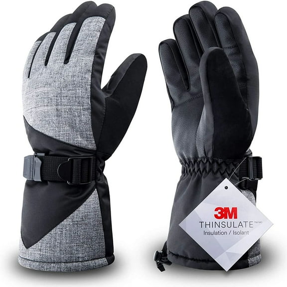 Men Women Winter Ski Gloves – 3M Thinsulate Warm, Waterproof