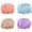 Pink, variant on 4 Pieces Waterproof Shower Cap,Shower Caps for Women, Elastic Reusable Bathing Hair Cap Environmental Protection Hair Bath Caps, Double Waterproof Layers Bathing Shower Hat