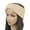 Beige, variant on Wancir Women's Winter Warm Headband Fuzzy Fleece Lined Thick Knitted Ear Muffs Fashion Criss Cross Knotted Ear Warmers