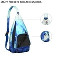 thumbnail image 2 of Nebula Sling Backpack&nbsp;- Vibrant Cosmic Cloud Pattern Shoulder Bag, Durable Multi-Pocket Pack for Outdoor Activities, 2 of 4