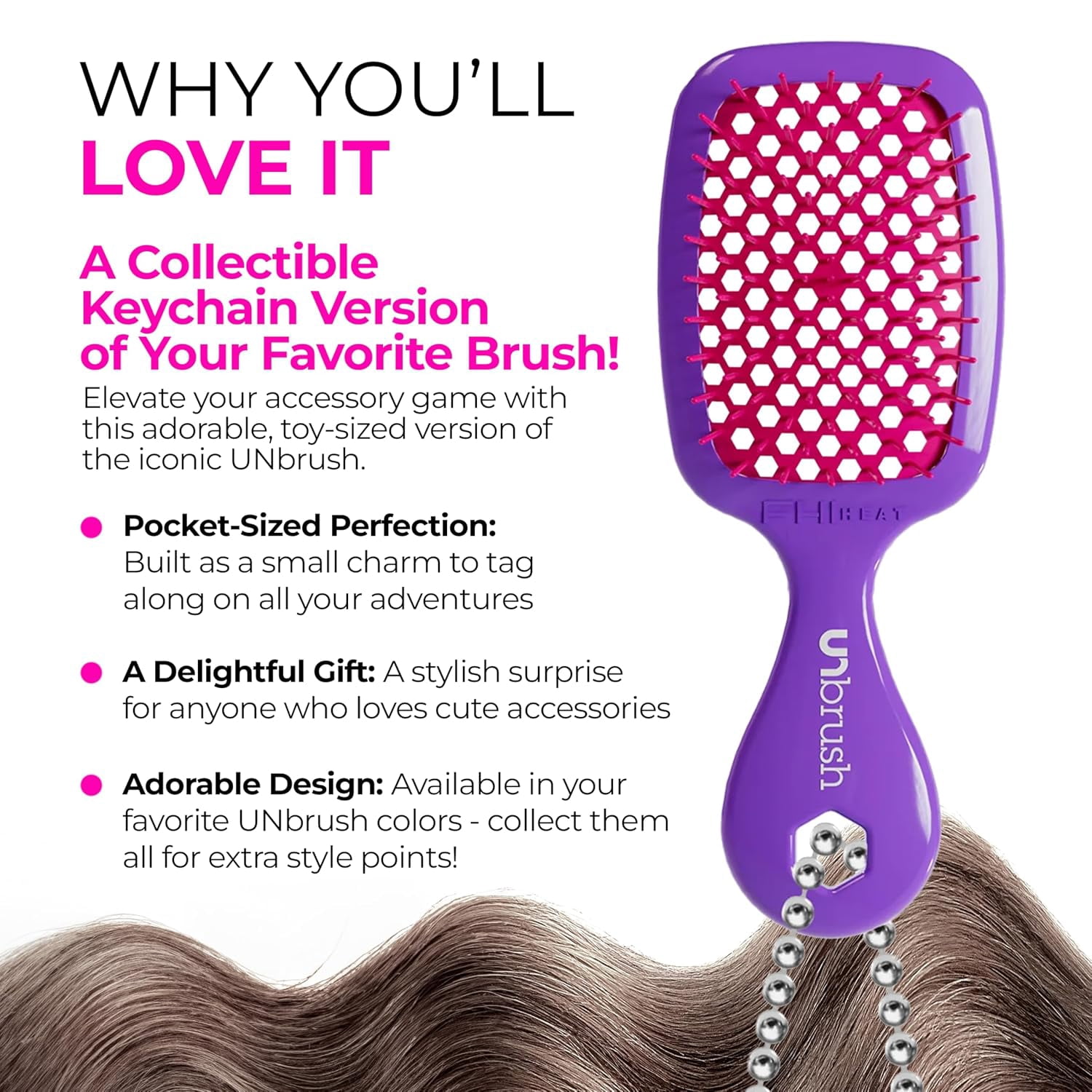 FHI Heat UNbrush® Super Mini 3 Pack, Neon