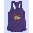 thumbnail image 3 of Feel More Flames Design Racerback Tank Women -Image by Shutterstock, Female Small, 3 of 4