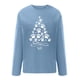 thumbnail image 4 of Pntutb Mujeres Imprimir Cuello Redondo Manga Larga Loosen Single Sudadera tops Pullover Blusa Pntutb Pntutb-1377, 4 of 5