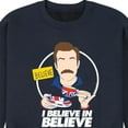 thumbnail image 3 of Ted Lasso - British Soccer - I Believe in Believe - Men's Crew Neck Fleece Pullover, 3 of 5