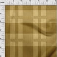 thumbnail image 3 of oneOone Viscose Jersey Dark Mustard Fabric Check Diy Clothing Quilting Fabric Print Fabric By Yard 60 Inch Wide, 3 of 7