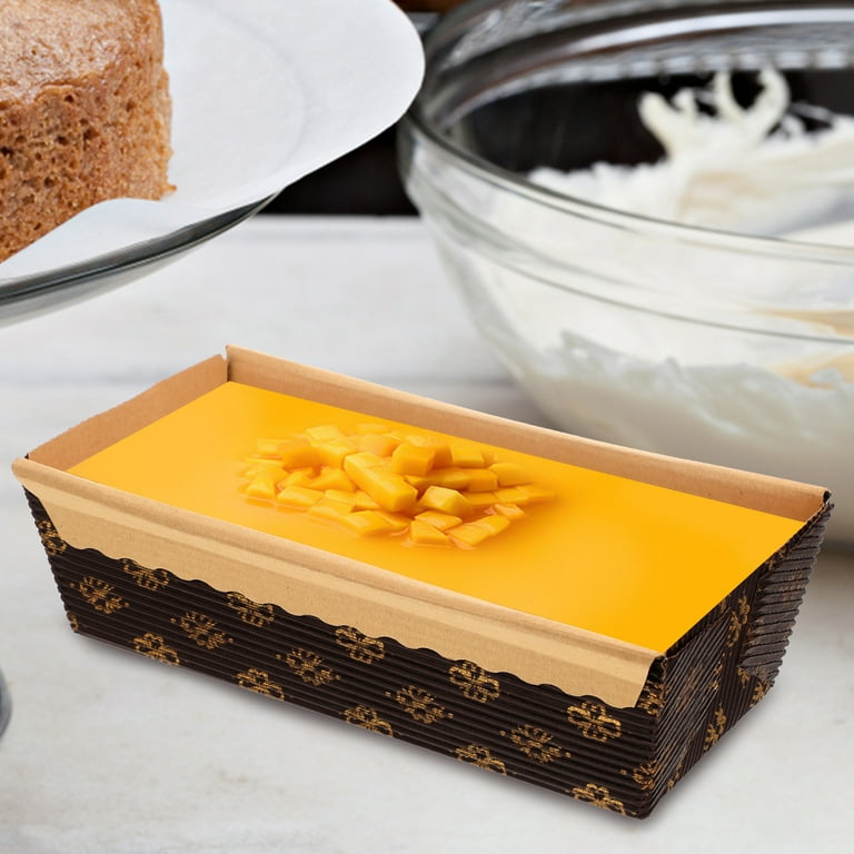 25 Pcs Paper Tray Loaf Bread Paper Cups Cake Liners Mini Loaf