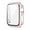pink silver, variant on Glass+Cover for Apple Watch Case 44mm 40mm 42mm 38mm iWatch Case Bumper+Screen Protector Apple Watch Series 3 5 6 SE 4 -blue silver