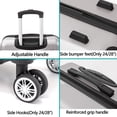 thumbnail image 2 of Hard Shell 3 Piece Luggage Set, 20/24/28 inches ABS Suitcase  with TSA Lock & Rotating Wheel, Lightweight Carry on Suitcase Set for Family Men Women, 2 of 8