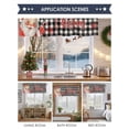 thumbnail image 6 of Valances for Windows Merry Christmas Rod Pocket Cafe Window Treatments Valance Curtains for Kitchen Bathroom Laundry Basement Windows 56"x16", 6 of 7