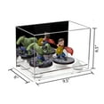 thumbnail image 2 of Versatile Acrylic Display Case - Small Rectangle Box with Mirror, White Risers and Clear Base 9.5" x 6" x 6.5" (A005-WR), 2 of 2