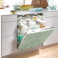 thumbnail image 2 of Yayeee Magnetic Dishwasher Cover for The Front Decoration Home Kitchen Machine Sticker Protector, Retro Green Abstract, 2 of 6