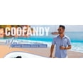 thumbnail image 5 of COOFANDY Mens Sage Linen Shirt Short Sleeve Button Down Shirts Summer Beach Dress Shirt, 5 of 17
