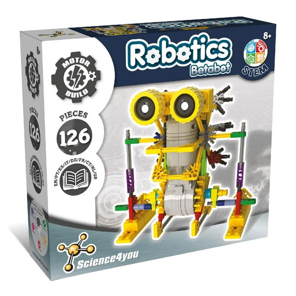 Science4You - Kit de Construction Robot Betabot pour Enfants 8-14 Ans - Construisez Votre Propre Robot avec Ce Kit de Construction Robotique avec 126 Pcs Jouets Éducatifs pour Enfants de 8 Ans Jouets Stem 8+