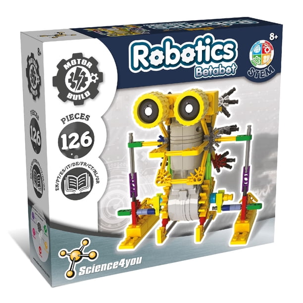 Science4You - Kit de construcción de robots Betabot para niños de 8 a 14 años - Construya su propio robot con este kit de construcción Kit de robótica con 126 piezas de juguetes educativos para niños