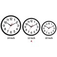 thumbnail image 3 of Reloj de pared Rohioue, moderno, 30 cm, funciona con pilas y silencioso, 3 of 9