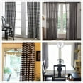 thumbnail image 3 of AK TRADING CO. Black & White Gingham/Checkered 100% Polyester Curtain Window Treatment and Decor Panel 56" x 108", 3 of 4