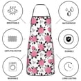 thumbnail image 6 of Easygdp Rose Flowers Apron Waterdrop Resistant with 2 Pockets,Oil Resistant Cooking Kitchen Chef Apron for Women Men, 6 of 7