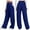 Blue, variant on Petite Pants for Women Elastic Waist Fall Winter Solid Color Sports Pocket Lace Up Wide Leg Straight Leg Sweatpants Trousers Dressy Casual Blue M