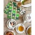 thumbnail image 4 of Saint Patrick's Day Kitchen Dish Towels for Drying Dishes Set of 3, Vintage Green Plaid Lucky Clovers Waffle Weave Microfiber Hand Tea Bathroom Towels Quick Dry & Absorbent Towel 15.7x23.6, 4 of 7