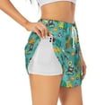 thumbnail image 2 of Bixox Women's Trucks And Excavators pattern 2 in 1 Running Shorts - Lightweight Athletic Workout Gym Yoga Shorts Liner with Pockets - X-Large, 2 of 7