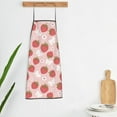 thumbnail image 5 of Naloa 1Pack Adjustable Bib Apron Waterdrop Resistant Cooking Kitchen Aprons for Women Men Chef, Floral Strawberr Print, 5 of 5