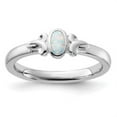 thumbnail image 3 of Auriga Fine Jewelry 925 Sterling Silver Created Opal Ring for Women Size- 6, 3 of 6