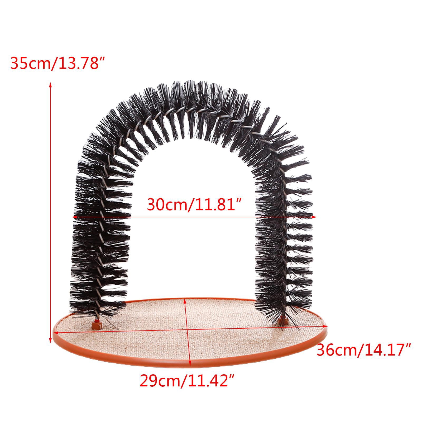 Cats Self Grooming Brush Arch Groomer Massager Rubbing Scratcher with Bristle