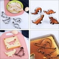 thumbnail image 2 of 8Pcs Stainless Steel Cookie Cutters Dinosaur Shape Biscuit Molds Baking Tools, 2 of 8