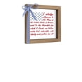 thumbnail image 2 of 250 Anniversary USA Decorations Happy Fourth of July Wooden Frame Decor 6x6in Patriotic Desktop Ornament, America 250 Merchandise Independence Day Tabletop Display, 2 of 5