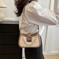 thumbnail image 4 of YSTINNG Women Shoulder Bag Versatile Large Capacity Soft Touch Chain Strip Color Block Underarm Bag for Shopping Dating Free Size C311-2934, 4 of 5