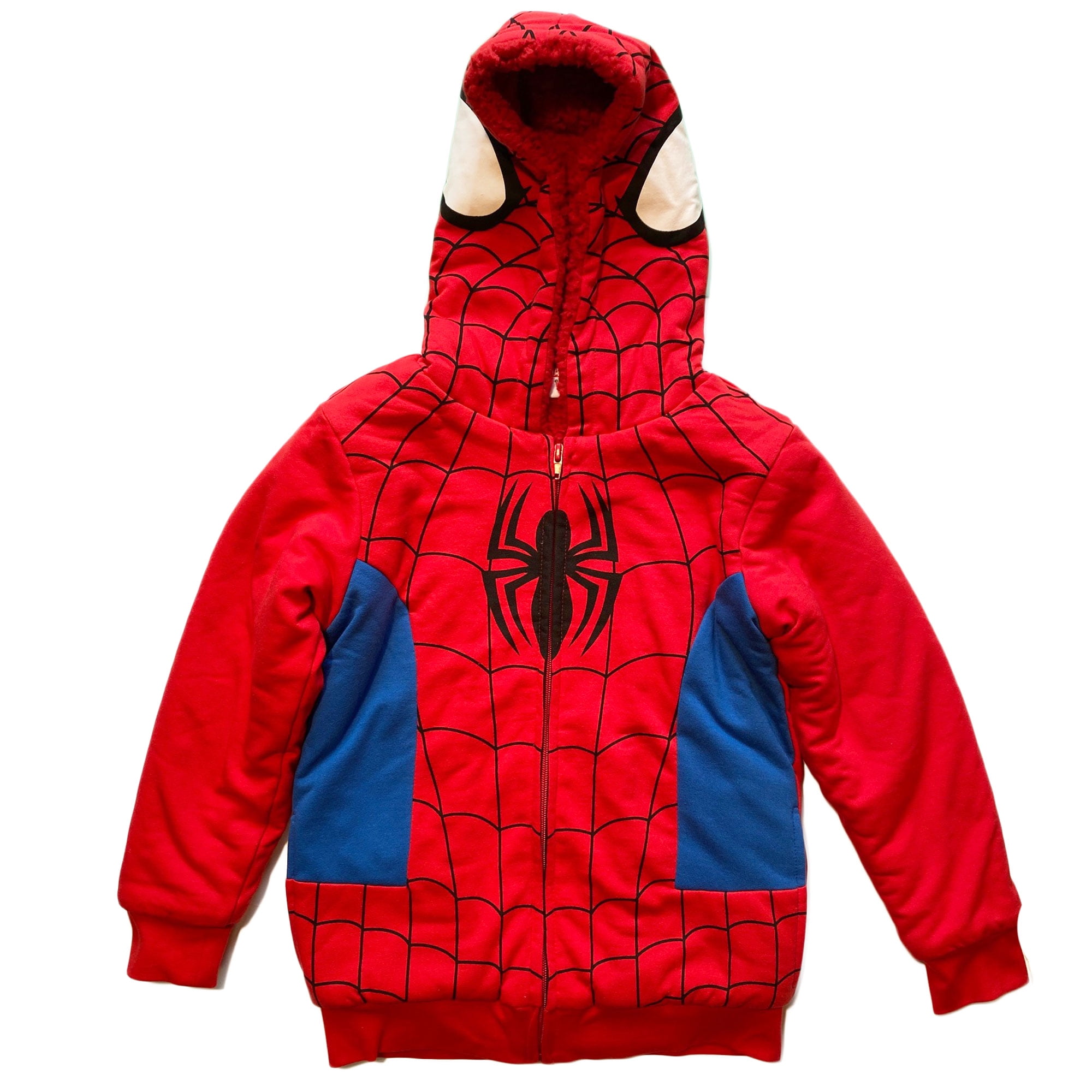 blue hoodie spiderman