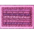 thumbnail image 1 of Ahgly Company Indoor Rectangle Abstract Pink Modern Area Rugs, 8' x 10', 1 of 4