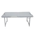 thumbnail image 2 of De Camping Plegable Portátil De Plástico Rectangular Para Senderismo Al , Pesca, Picnic, , Jardín, Playa, , Viaje gris Cola mesa de camping plegable, 2 of 8