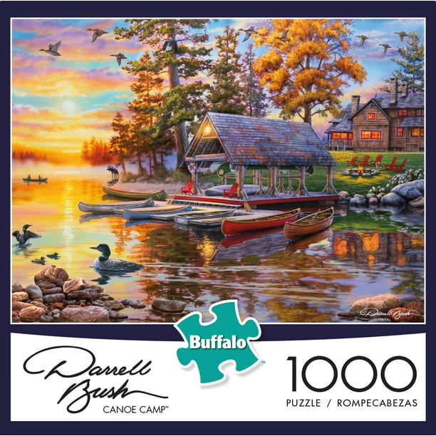 buffalo games darrell bush canoe lake 1000 piece jigsaw puzzle