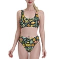 thumbnail image 2 of Picia Colorful Hippie Women's High Waisted Bikini Scoop Neck Swimsuit Two Pieces Bathing Suit-XX-Large, 2 of 8