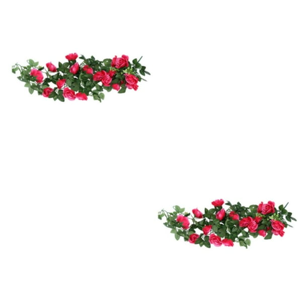 Inteprter Planta de flores artificiales Plantas de rosas falsas Balcón de autoensamblaje de rosas de seda Type2 NO2