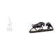 thumbnail image 1 of Escultura de resina abstracta moderna, figura de animal Feng Shui, adorno de escritorio, obra de arte de china para oficina, patio, estantería, r, 1 of 8