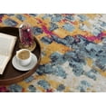 thumbnail image 3 of Rug Branch Savannah 2' x 2' (Exact Size: 2'3" x 2') Boho Indoor Doormat Rug, Yellow Blue, Abstract - Entryway, Hallway, Bathroom, and Kitchen, 3 of 7