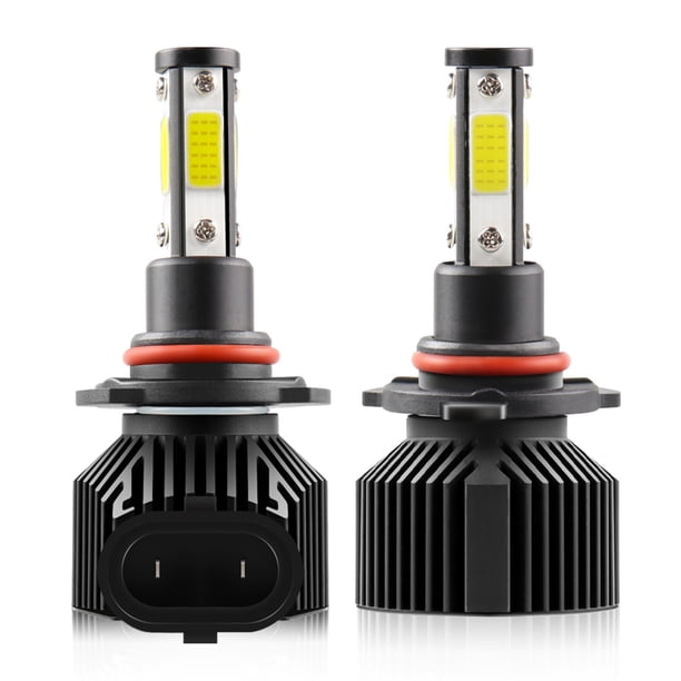 2Pcs IP68 Impermeable Coche LED Bombillas de faros LED Lámpara de conducción Todo en uno Kit de Carevas Faros de automóviles