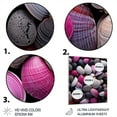 thumbnail image 3 of Designart "Pink Grey Pink White Shells Seashore composition" Animals Metal Wall Art, 3 of 5