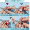 thumbnail image 4 of 2 Styles Essential Oil Diffuser Bracelet 8.82 inch Stainless Steel Watch Band Bracelets Aromatherapy Locket Adjustable Bracelet with 20Pcs Washable Refill Pads for Women Men Friends, 4 of 6