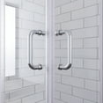 thumbnail image 4 of Sunny Shower Chrome Finish Corner Entry Enclosure with Sliding Shower Doors Shower Base not Included, 4 of 9