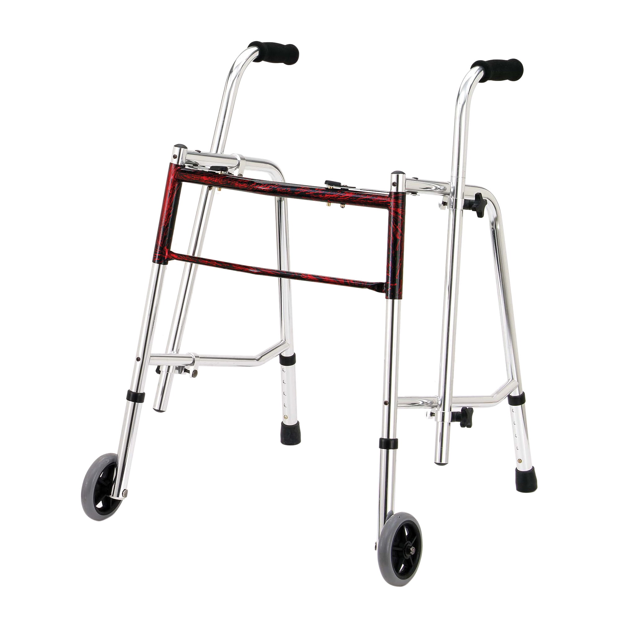 Drive Medical Glider Walker, Standard, Flame Red